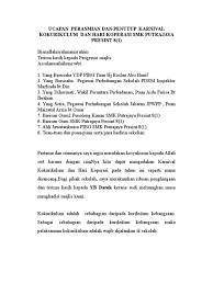 Dijemput dgn segala hormat , yang berusaha pn siti hawa bt abd majid, gpk akademik smk dato mohd taha utk menyampaikan ucapan seterusnya merasmikan bulan bahasa peringkat sekolah bagi tahun 2017. 22311776 Ucapan Perasmian Hari Kokurikulum Sekolah