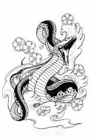 I Want This Snake Tattoo As A Tramp Stamp But In Color And The Snake In Grass Snake Tattoo Design Japanese Snake Tattoo Snake Tattoo