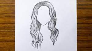 How To Draw Hair | How To Draw Realistic Girl Hair For Beginners | Easy  Drawing For Beginners - Youtube
