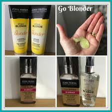 You leave the salon with deliciously women love the redken blonde idol shampoo because it gently cleanses and softens locks without stripping any color, which means your hair will. John Freida S Go Blonder Lightening Shampoo And Conditioner Review Chelseamamma