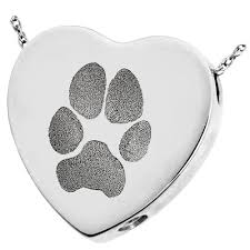 Minicremation cremation jewelry urn necklace for ashes for pet, paw print memorial ash jewelry, keepsake pendant for pet's cat dog's ashes with filling kit 4.8 out of 5 stars 484 $19.98 $ 19. Pawprint And Name Heart Slider Sterling Silver Pet Cremation Necklace