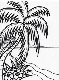 100% free coloring page of palm tree. Coloring Palm Trees