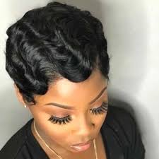During summer the wig will be a little hot, but in winter the wig wil. Brazilian Human Hair Short Finger Wave Wigs Ocean Wave Surprisehair Surprisehair