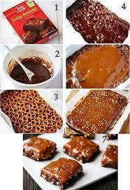Salted Pretzel Caramel Brownies Desserts Brownie Recipes Salted Caramel Pretzels