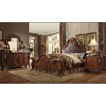 Bedroom set bedroom design bedroom headboard luxury bedroom sets home decor bedroom bedroom sets upholstered beds home decor luxurious renaissance solid hardwood panel bed. Hardwood Bedroom Set Wayfair