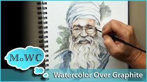 Using Watercolor Over Pencil And Graphite Drawings Steve Mitchell On Patreon Graphite Drawings Watercolor And Ink Watercolor