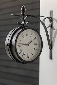 Side Mounted Station Clock Clock Decor Wall Clock Hanging Travel Themed Room