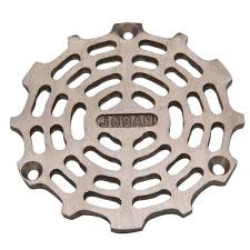 od round floor drain grate sand cast nickel