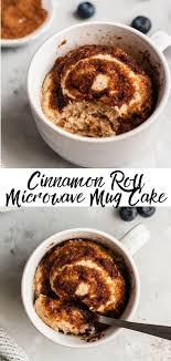 Cinnamon Roll Microwave Mug Cake Yummy Quick Dessert Recipe Healthy Desserts Easy Mug Cake Microwave Mug Recipes