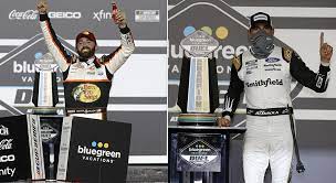 The following season the series was known as the nextel cup. Aric Almirola Austin Dillon Split Duel Wins At Daytona Nascar