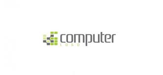 Set of online shop logo designs template, computer and shopping bag logo. Computer Technology Company Logos
