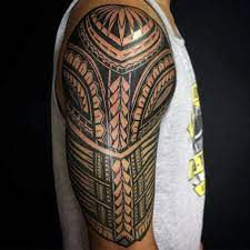 A half sleeve tribal tattoo. 50 Polynesian Half Sleeve Tattoo Designs For Men Tribal Ideas Quarter Sleeve Tattoos Half Sleeve Tattoo Sleeve Tattoos