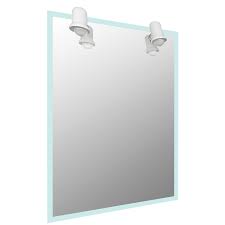 Oglinda simpla montata deasupra obictelor sanitare. Oglinda De Baie Cu Iluminare 50 X 90 Cm Mathaus By Arabesque