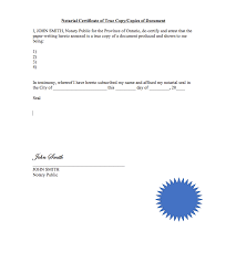 View and/or download a sample invitation letter. Certified True Copy Notary Public London Ontario