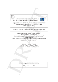 PDF) CNR–NATIONAL RESEARCH COUNCIL OF ITALY EARTH AND ENVIRONMENT  DEPARTMENT ACQUISITION OF MULTICHANNEL SEISMIC REFLECTION PROFILES IN THE  CENTRAL AND SOUTHERN TYRRHENIAN SEA