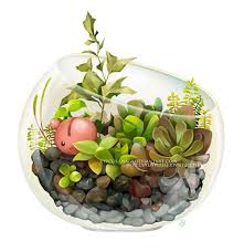 Terrarium Series 2 By Circus Usagi On Deviantart Pokemon Terrarium Grass Pokemon Pokemon Breeds