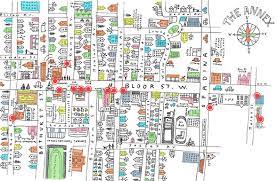 hear you are murmur toronto illustrated map toronto map map
