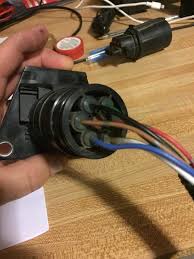 1:00 is black and 12 volt power. 7 Pin Trailer Connector Wiring Diagram Tacoma World