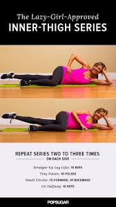 Tone Those Inner Thighs With This Lazy Girl Approved Move Inner Thigh Workout Exercise Thigh Exercises