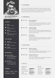 Minimal Cv Resume Graphic Design Resume Resume Design Creative Interior Design Resume