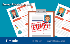 Exempt private companies were exempted from statutory auditing requirements if their annual turnover remains below s$5 million. Exempt Private Company Timcole Accounting