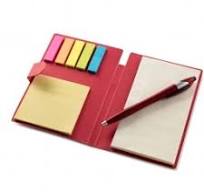 Kraft Paper Custom Journals w/ Sticky Notes & Flags | ePromos