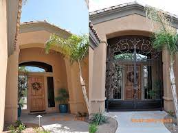 See more ideas about wrought iron gates, iron gates, porch. Wrought Iron Gate Mediterranean Entry Phoenix By The French Designs Houzz