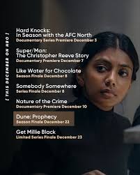 It's the most wonderful time of the year. New series, movies, and more are  streaming this month