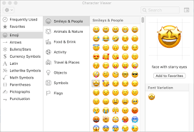 Here, you'll see all kinds of categories on the left: Alt Code Shortcuts For Mac To Insert Symbols Webnots
