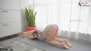 Aimier YOGA : Morning Stretching to Open Hips – 4:30, 4:48, 4:54, 5:36 and  a few partial lip slips afterwards | Nude Video on YouTube | nudeleted.com