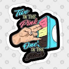You will receive one 5 pink decal. Two In The Pink One In The Stink Design Two In The Pink One In The Stink Sticker Teepublic Au
