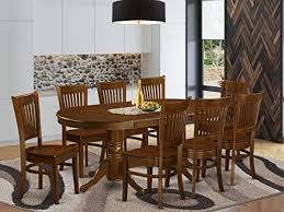 9pc oval newton dining room set with extension leaf table. 9 Pc Dining Room Set For 8 Dining Table With Leaf And 8 Kitchen Dining Chairs Pricepulse