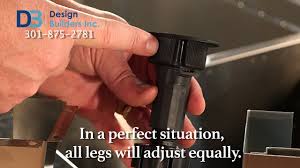 Made from metal + plastic. How To Adjust Danver Outdoor Kitchen Cabinet Legs Youtube