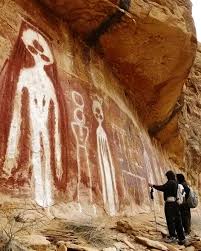 Pinturas de 10.000 años de antigüedad, encontradas en la región de Charama en el distrito de Kanker, Chhattisgarh