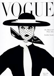 Black And White Magazine Vogue Magazine Cover Vintage Black And White Fashion Art Vogue Magazine Covers Vogue Covers Vintage Vogue Covers