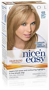 Nice N Easy 103 Natural Light Neutral Blonde Nice N Easy Hair Color Hair Color Clairol Hair Color