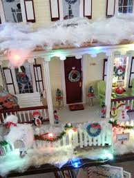 Our Christmas Decorated Dollhouse In 1 12 Scale Barbie Doll House Dollhouse Christmas Doll House