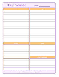 Do you maintain a daily planner? 10 Free Printable Daily Planners