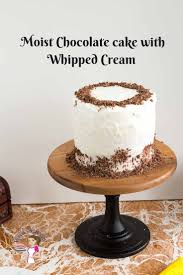 The recipe is for a stabilized whipped cream without gelatin. Chocolate Cake With Whipped Cream Veena Azmanov