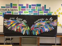 The Student Created Wings Of Courage Made During Our 2nd Annual Wellness Day Northerngarretthighschool Kinder Lernen Kunstunterricht Und Tag Der Offenen Tur