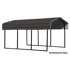 Know all benefits of installing a metal carport, apart from protecting your cars how else you can use a regular steel carport. Arrow Steel Carport 10 X 29 X 7 Black Charcoal Cphc102907 Rona