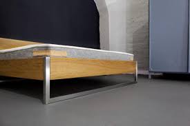 nature oak bett edelstahl n51e12 design manufacture schlafzimmer design produktdesign haus deko