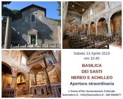 Pietro, quando per il timore di nerone fuggiva da roma, colla quale teneva. La Basilica Dei Santi Nereo E Achilleo