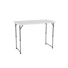 Amazon Com Lifetime 4 Foot Adjustable 4428 Height Folding Utility Table Patio Lawn Garden Fold In Half Table Half Table Adjustable Table
