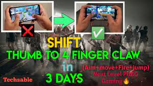 4 Finger Claw Pubg Setup How To Shift From Thumb To 4 Finger Claw On Pubg Mobile Claws Finger Setup