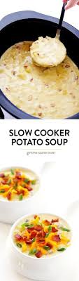 Slow Cooker Potato Soup Gimme Some Oven Recipe Recipes Slow Cooker Soup Slow Cooker Potato Soup