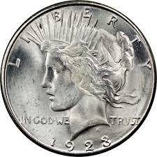 1923 S 1 Ms Peace Dollars Ngc