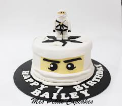 White Ninjago Cake Ninjago Cakes Cupcake Birthday Cake Cake