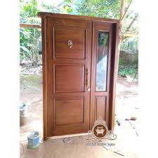 Lantaran jendela ini berada di area paling depan rumah maka ukuran jendela rumah minimalis memang harus besar agar akses sinar matahari dan udara bisa leluasa masuk ke dalam rumah. Jual Kusen Pintu Rumah Minimalis Kayu Jati Jendela Rumah Kab Jepara Jokofurnitur Jepara Tokopedia