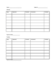 Homework Classwork Grade Tracker